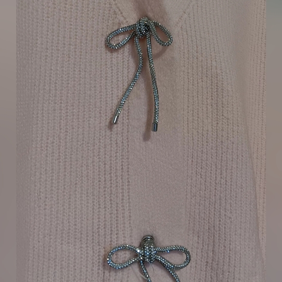 Liz Claiborne Women Vneck Sweater Button Down Pink SzXL - Picture 3 of 11